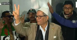 নিজ এলাকায় ভোট দিয়েছেন মির্জা ফখরুল